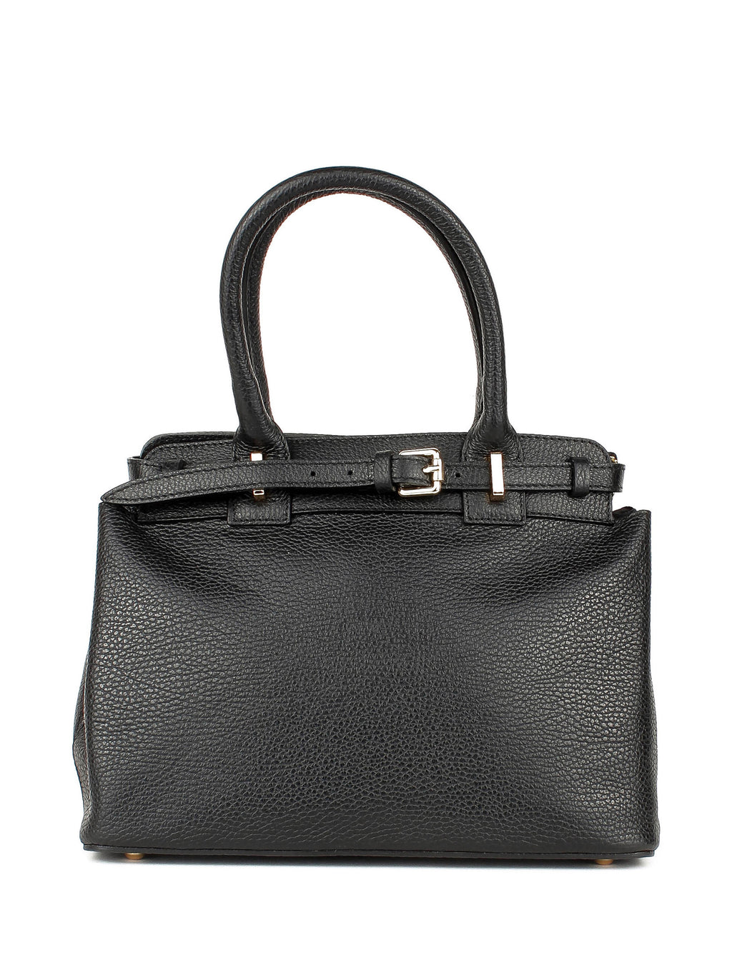 Bolso de mano de piel italiana Negro 6846-05-32