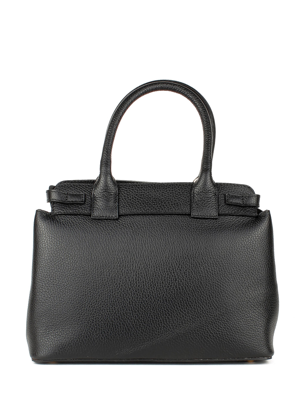 Bolso de mano de piel italiana Negro 6846-05-32