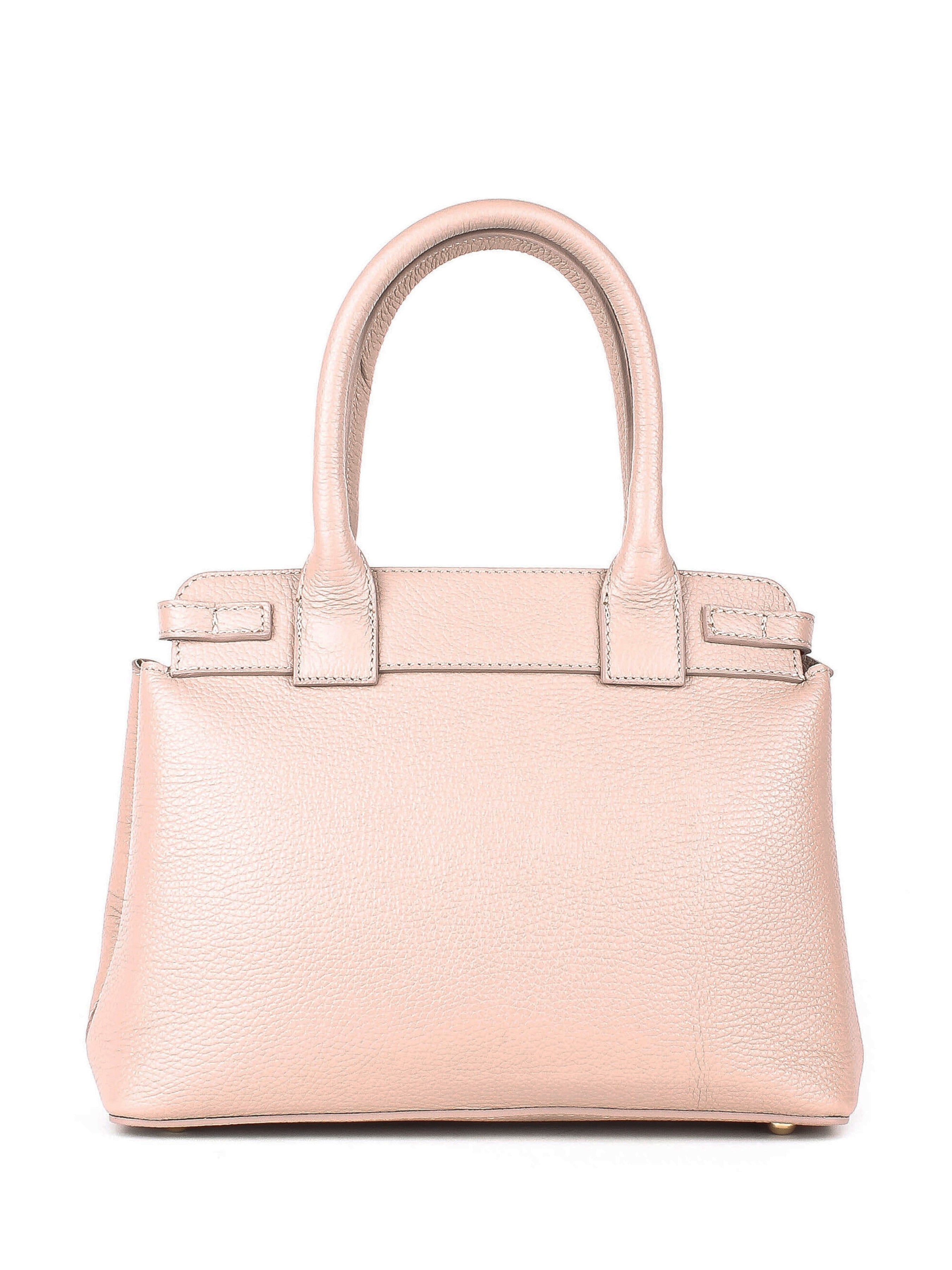 Bolso de mano de piel italiana Gris 6846-52-32