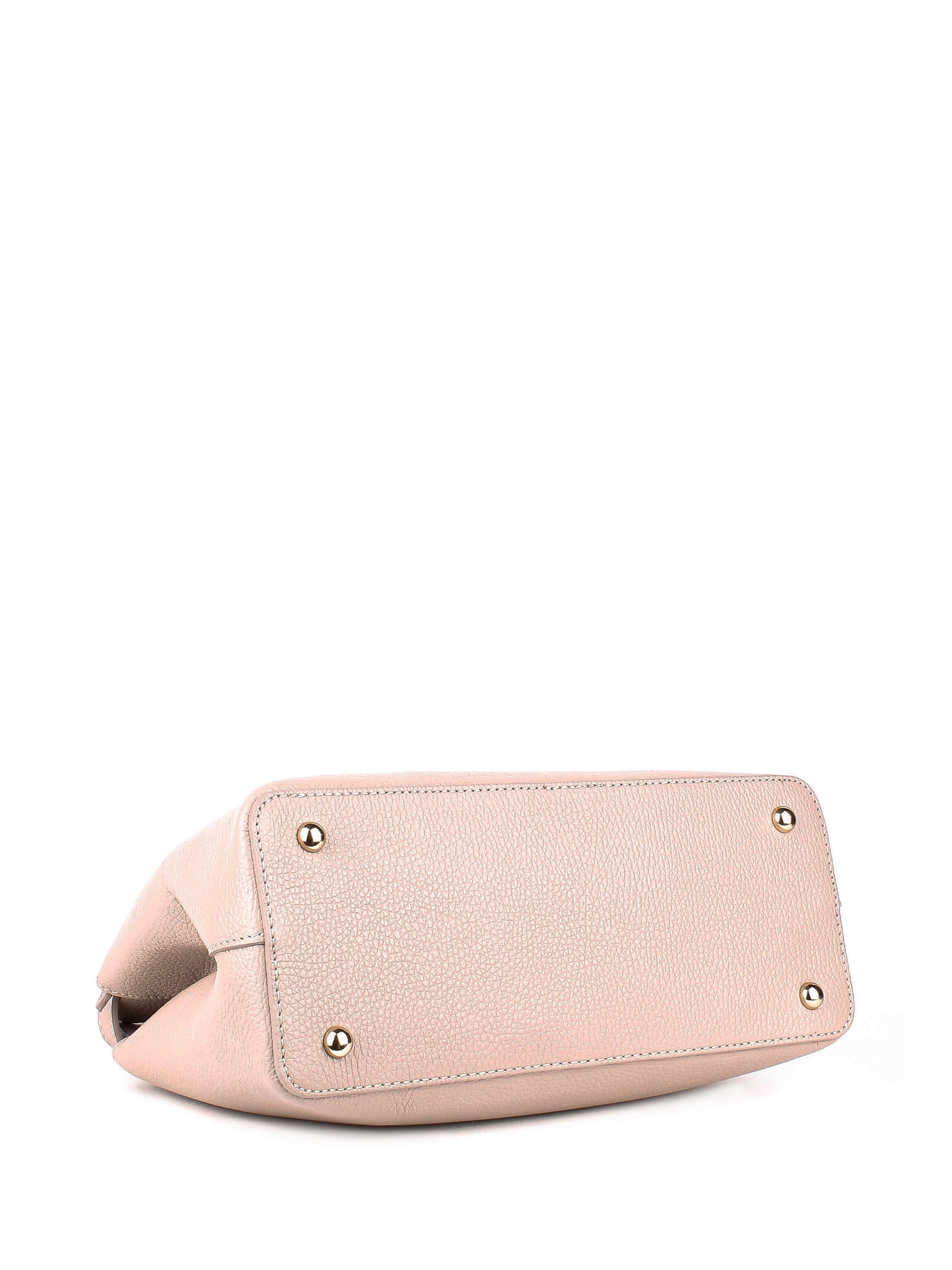 Bolso de mano de piel italiana Gris 6846-52-32