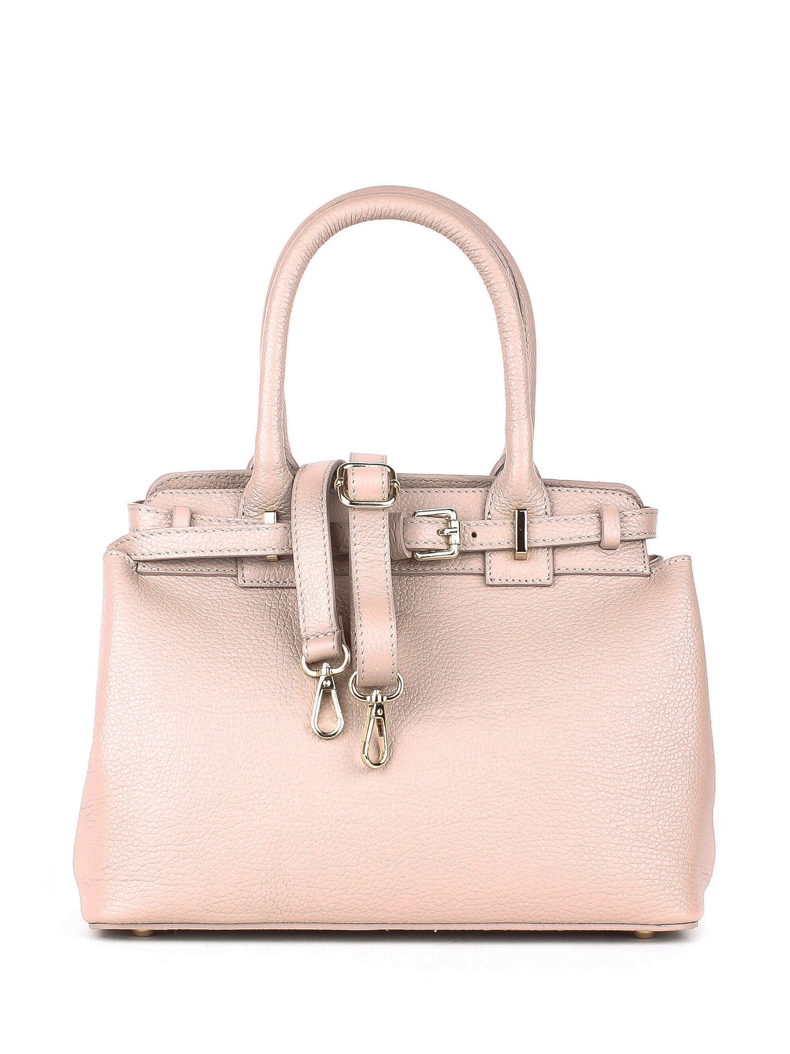 Bolso de mano de piel italiana Gris 6846-52-32