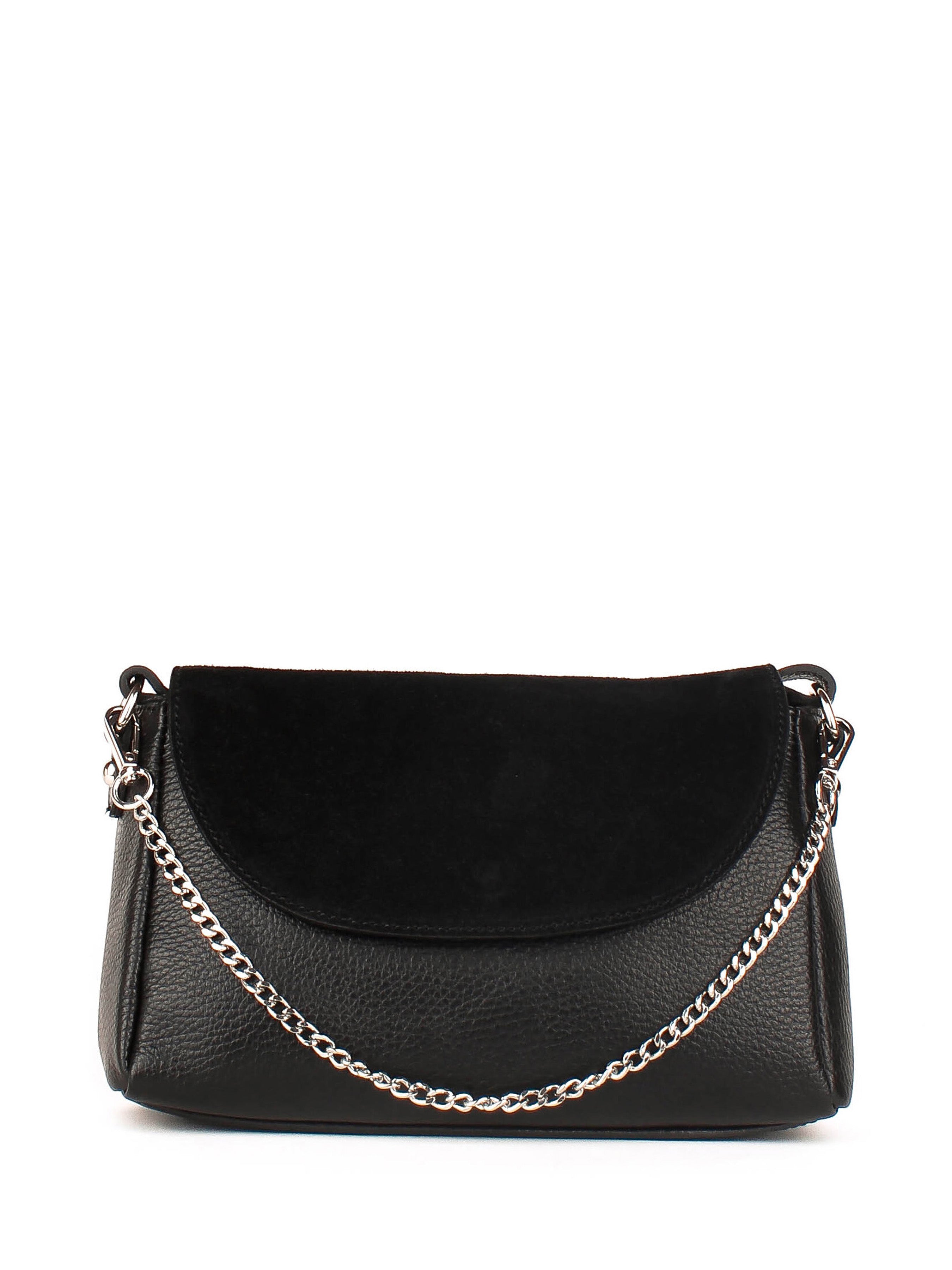 Bandolera de piel italiana Negro 3032-05-47