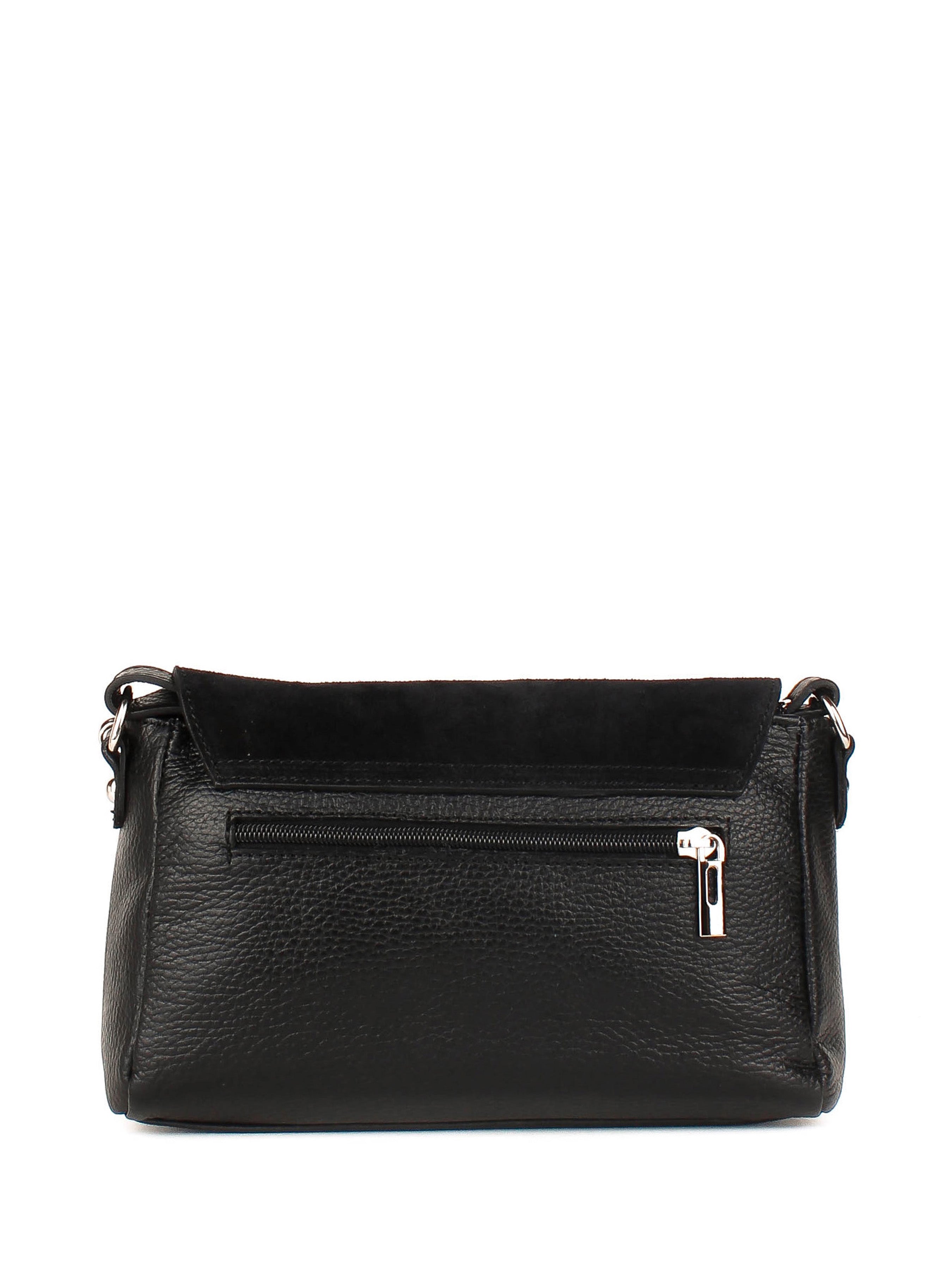 Bandolera de piel italiana Negro 3032-05-47