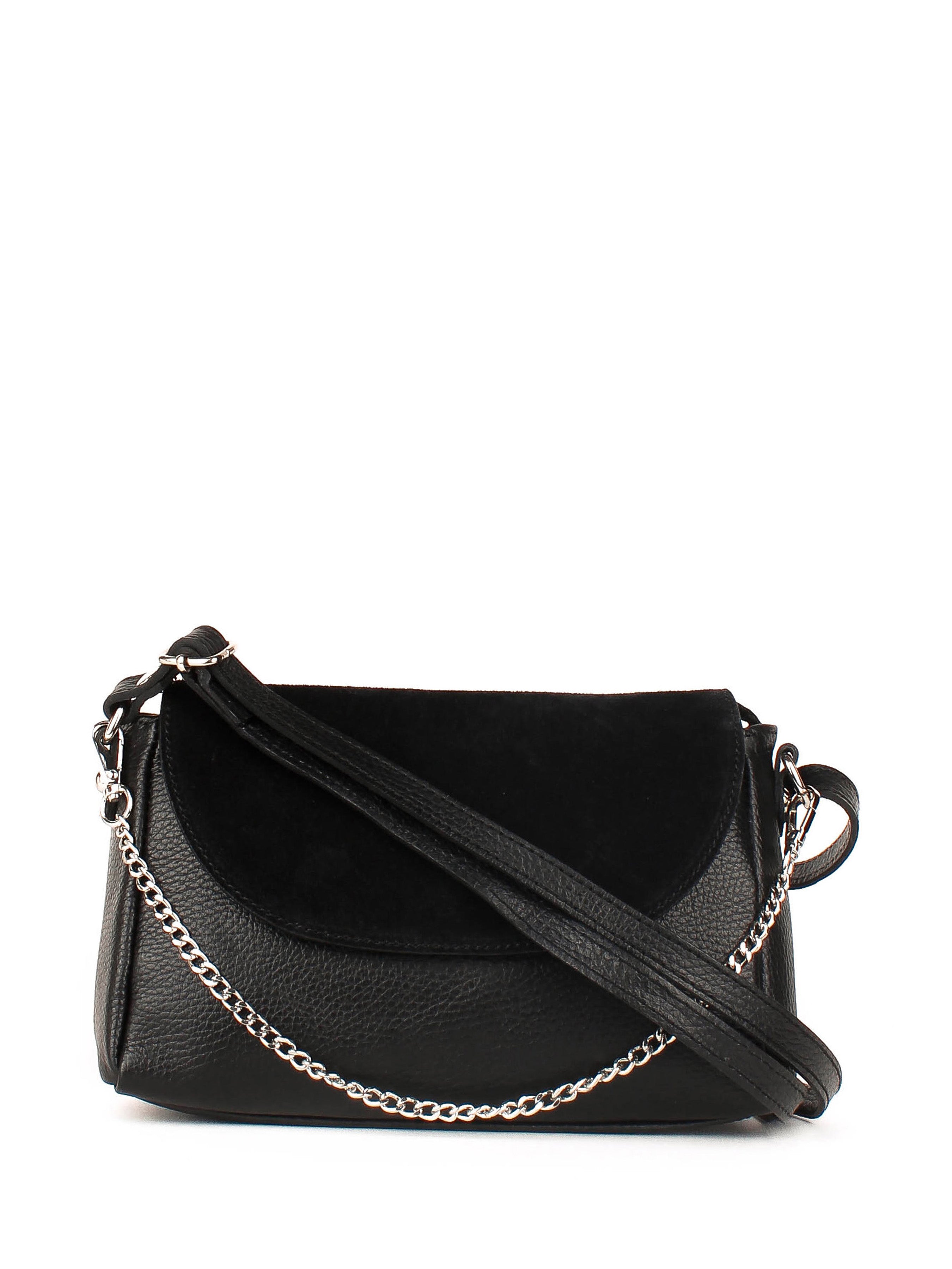 Bandolera de piel italiana Negro 3032-05-47