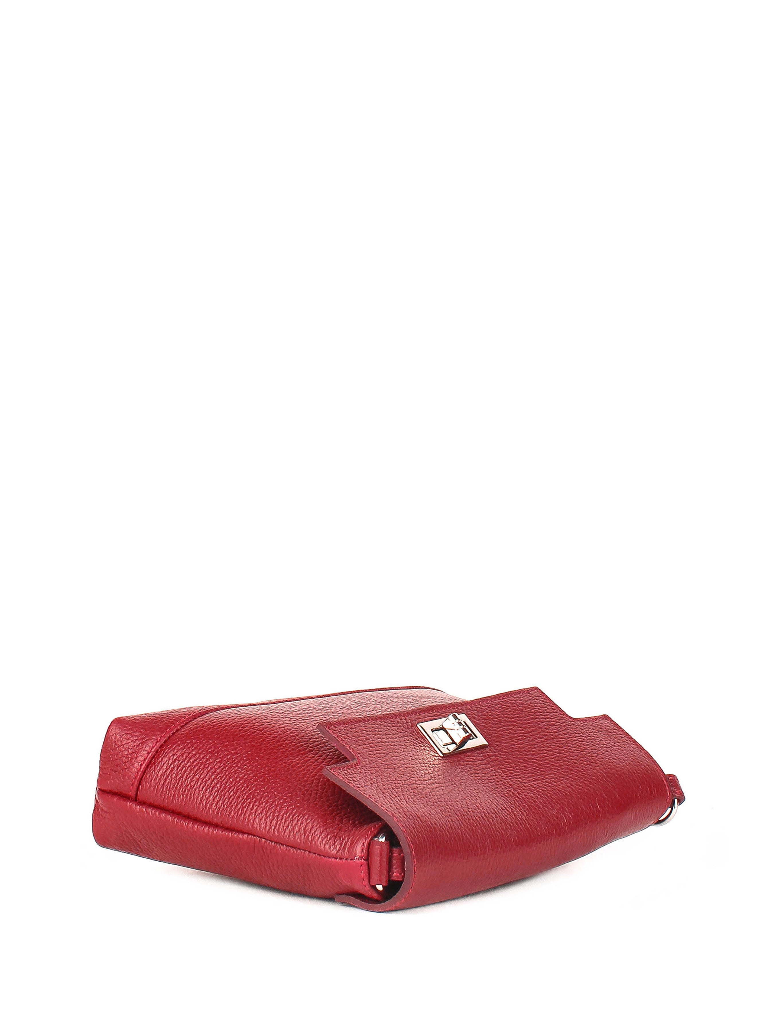 Bandolera de piel italiana Burgoña 3068-12-32