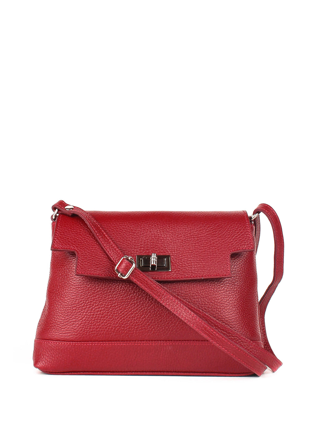 Bandolera de piel italiana Burgoña 3068-12-32