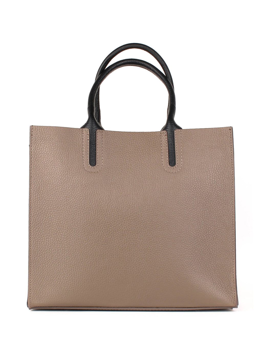 Bolso Tote de piel italiana Gris, Marrón 2755-104-32