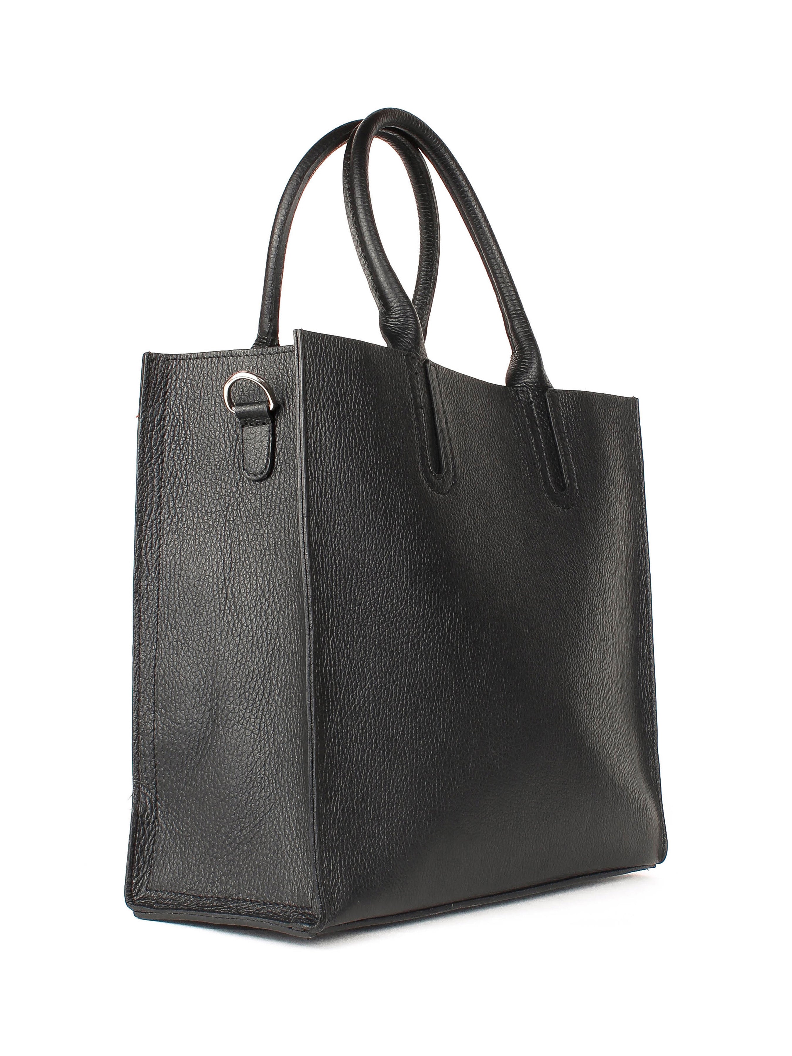 Bolso Tote de piel italiana Negro 2755-05-32