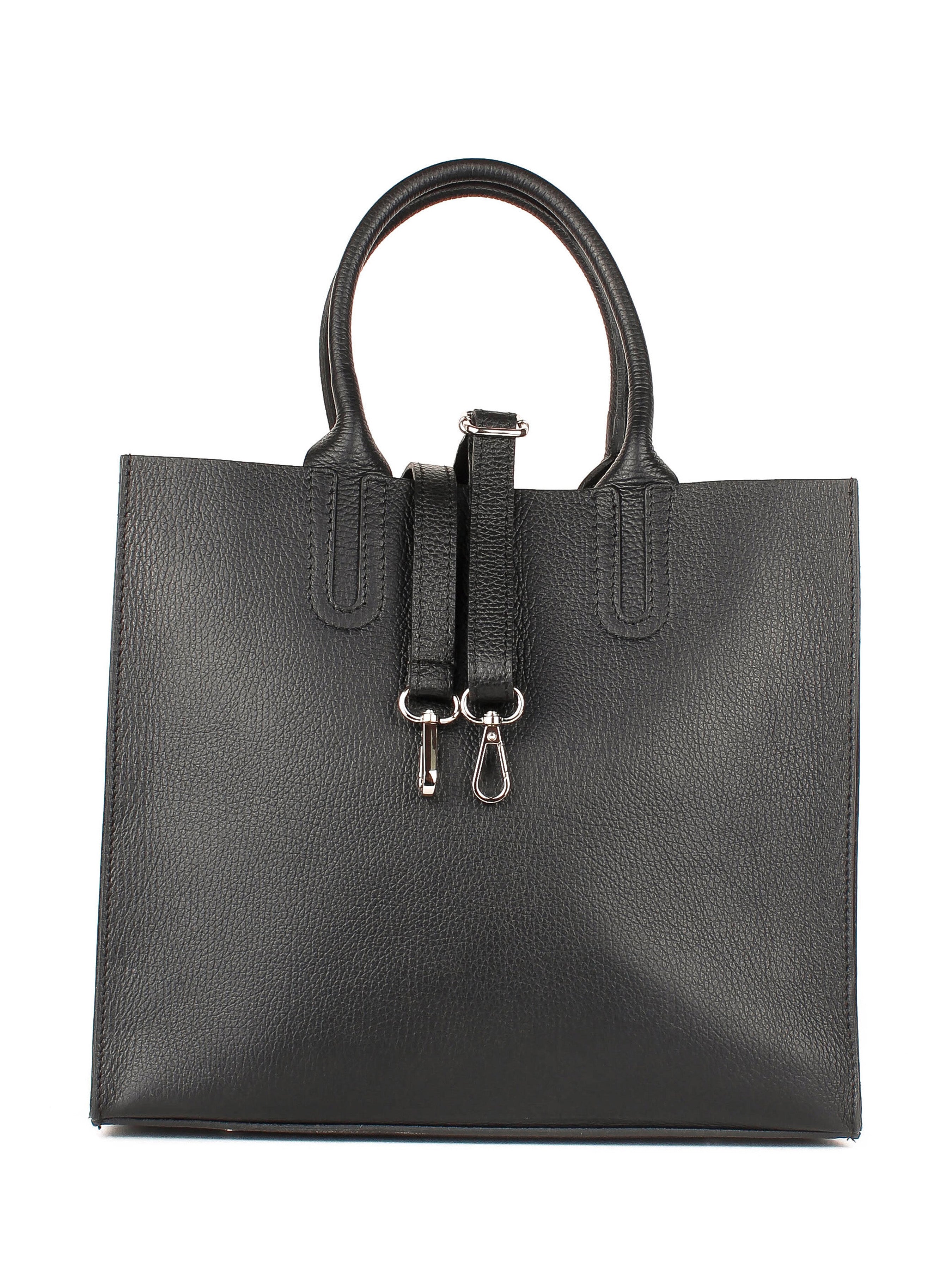 Bolso Tote de piel italiana Negro 2755-05-32
