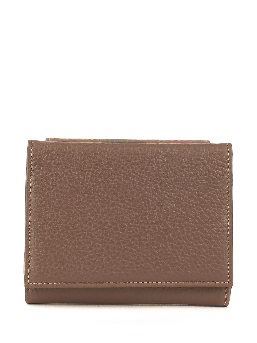 Cartera de piel italiana Gris 1206-51