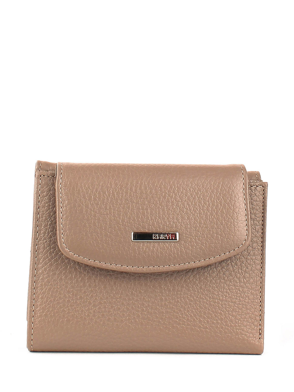 Cartera de piel italiana Gris 1206-51