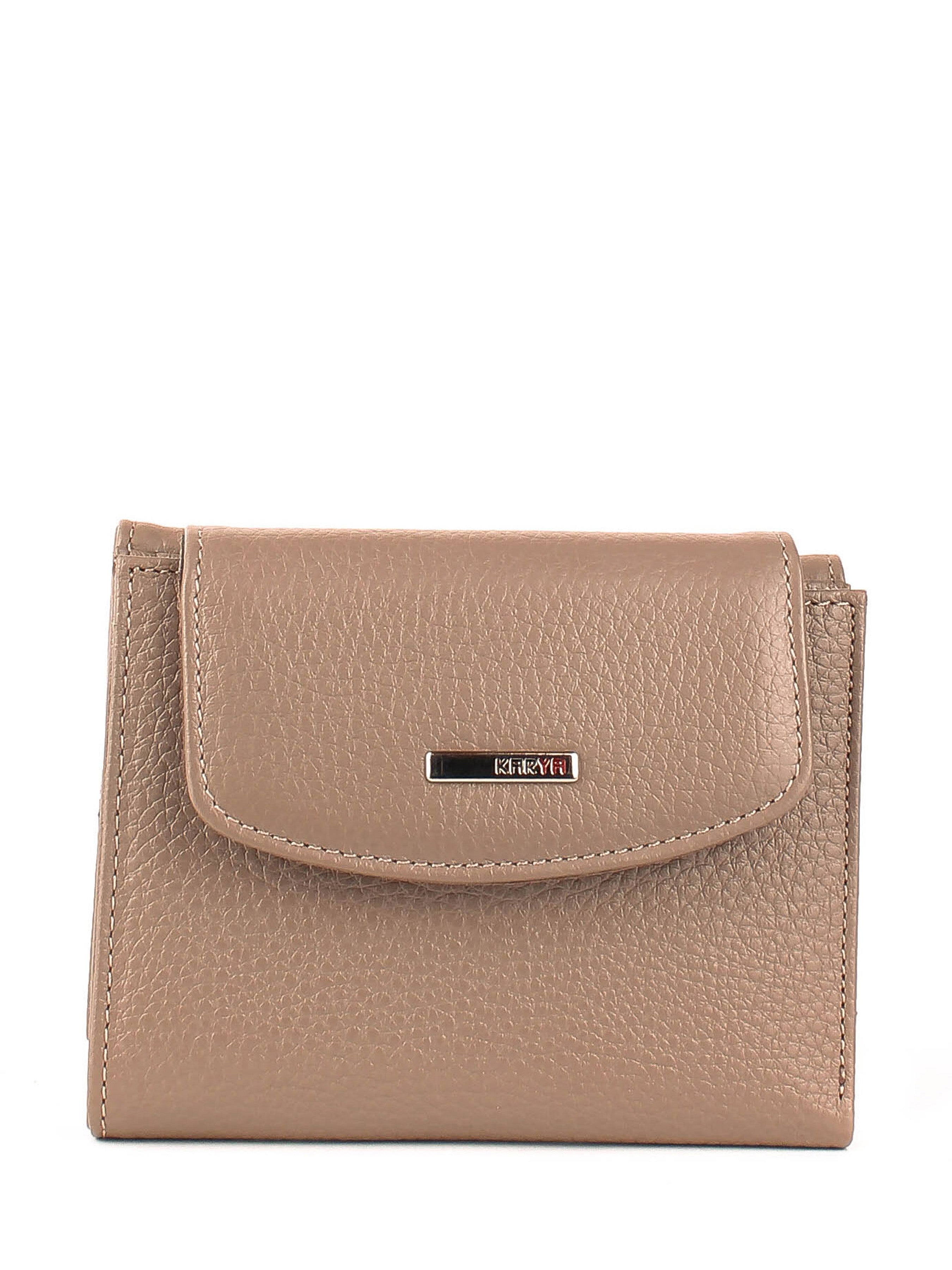 Cartera de piel italiana Gris 1206-51