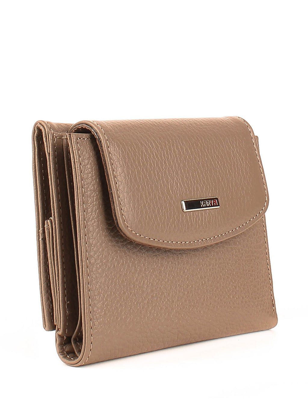 Cartera de piel italiana Gris 1206-51