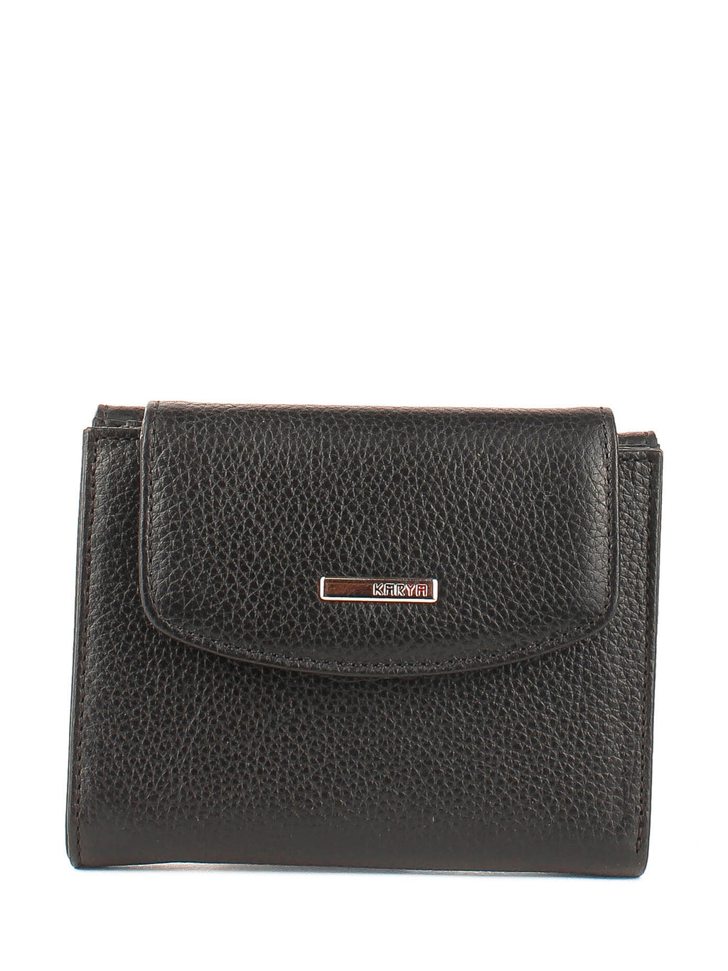 Cartera de piel italiana Negro 1206-45