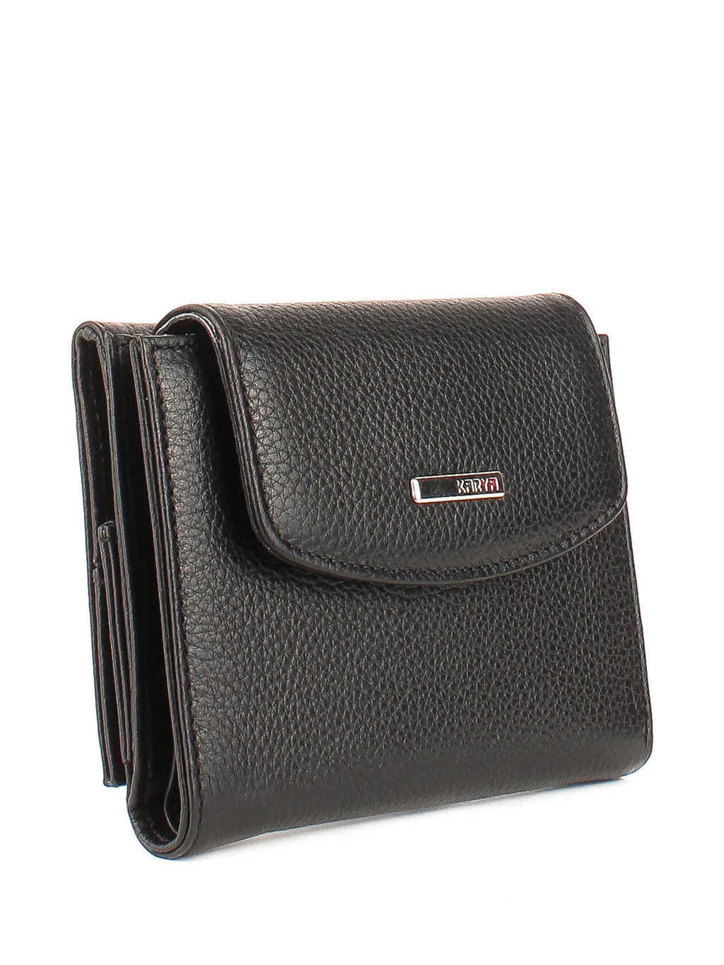 Cartera de piel italiana Negro 1206-45