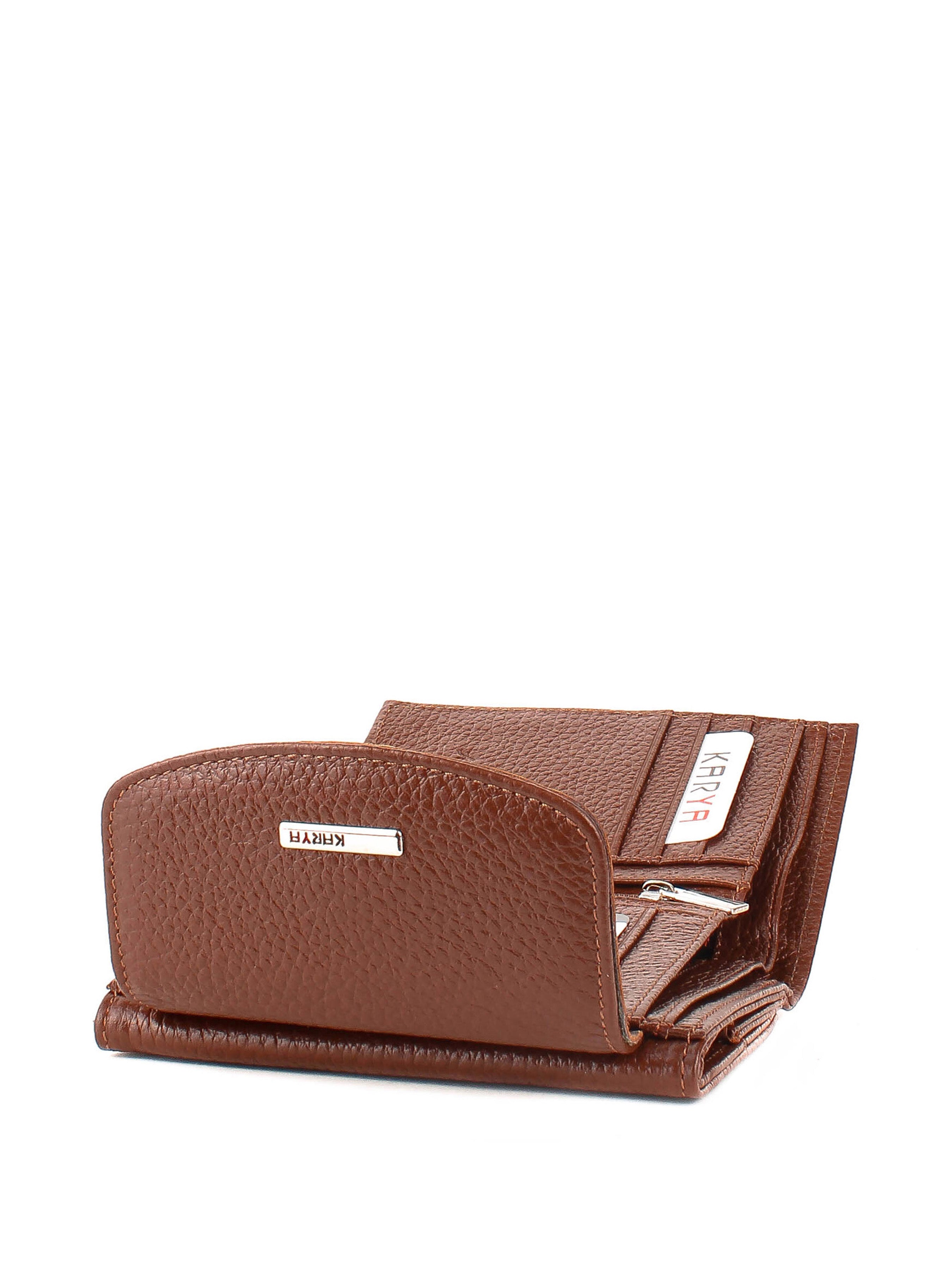 Cartera de piel italiana Rojo 1206-38