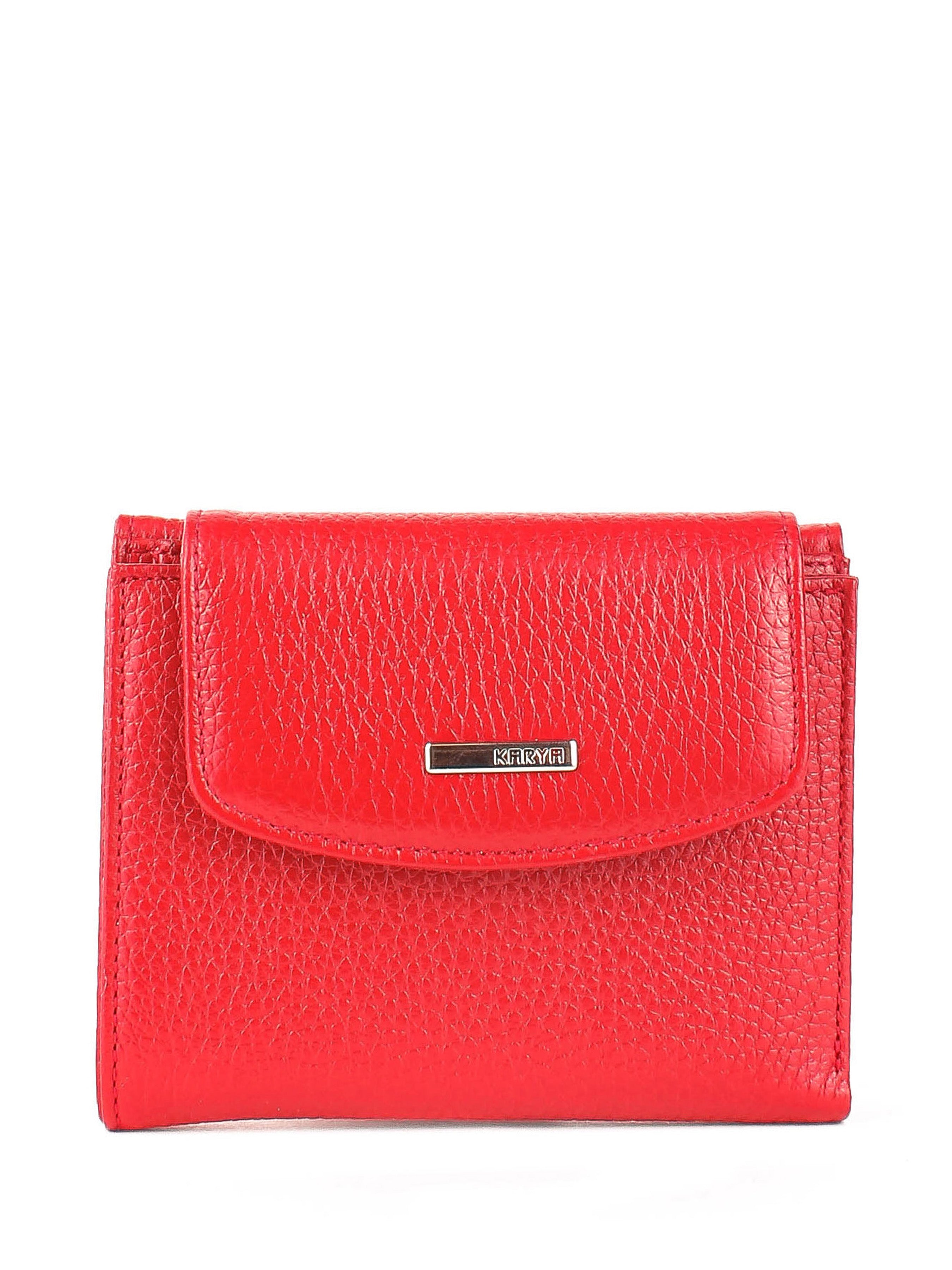 Cartera de piel italiana Rojo 1206-46