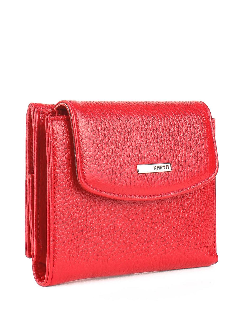 Cartera de piel italiana Rojo 1206-46