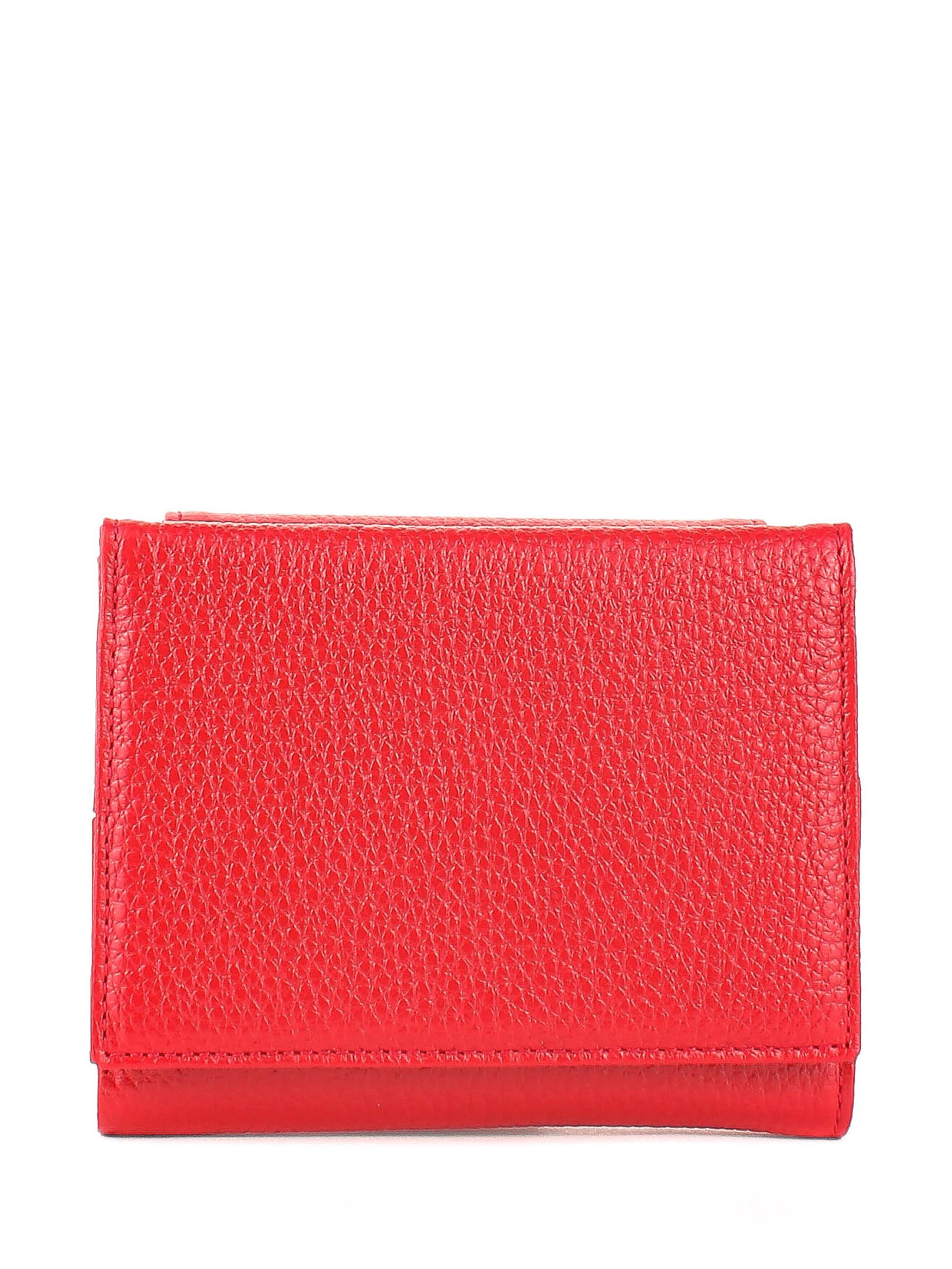 Cartera de piel italiana Rojo 1206-46