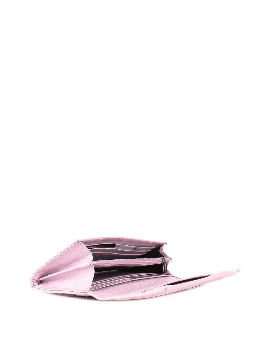 Cartera de piel italiana Morado 1071-082