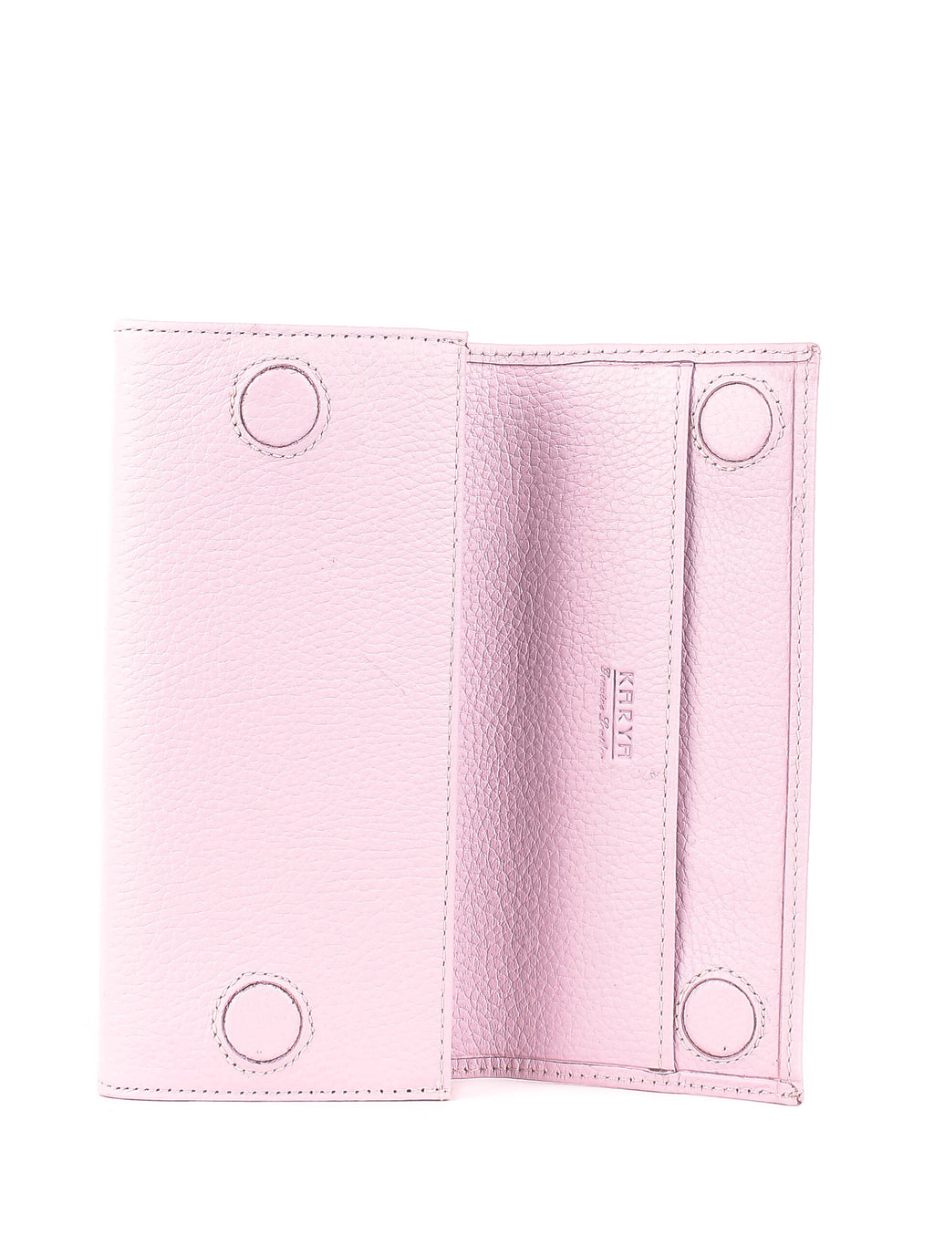 Cartera de piel italiana Morado 1071-082