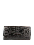 Cartera de piel italiana Negro 1191-53