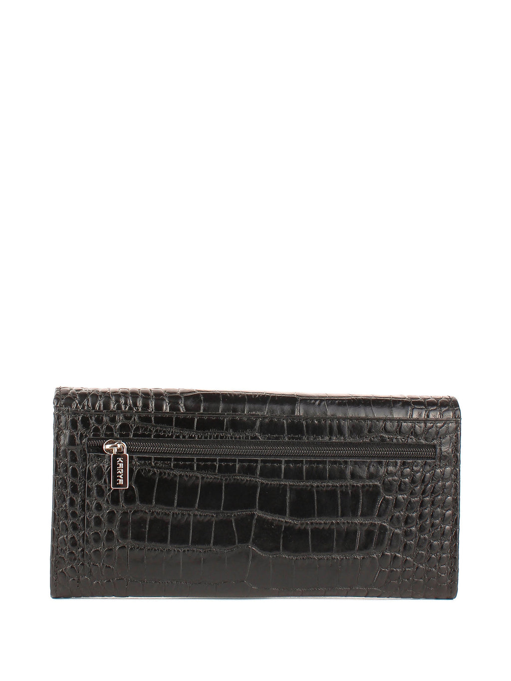 Cartera de piel italiana Negro 1191-53