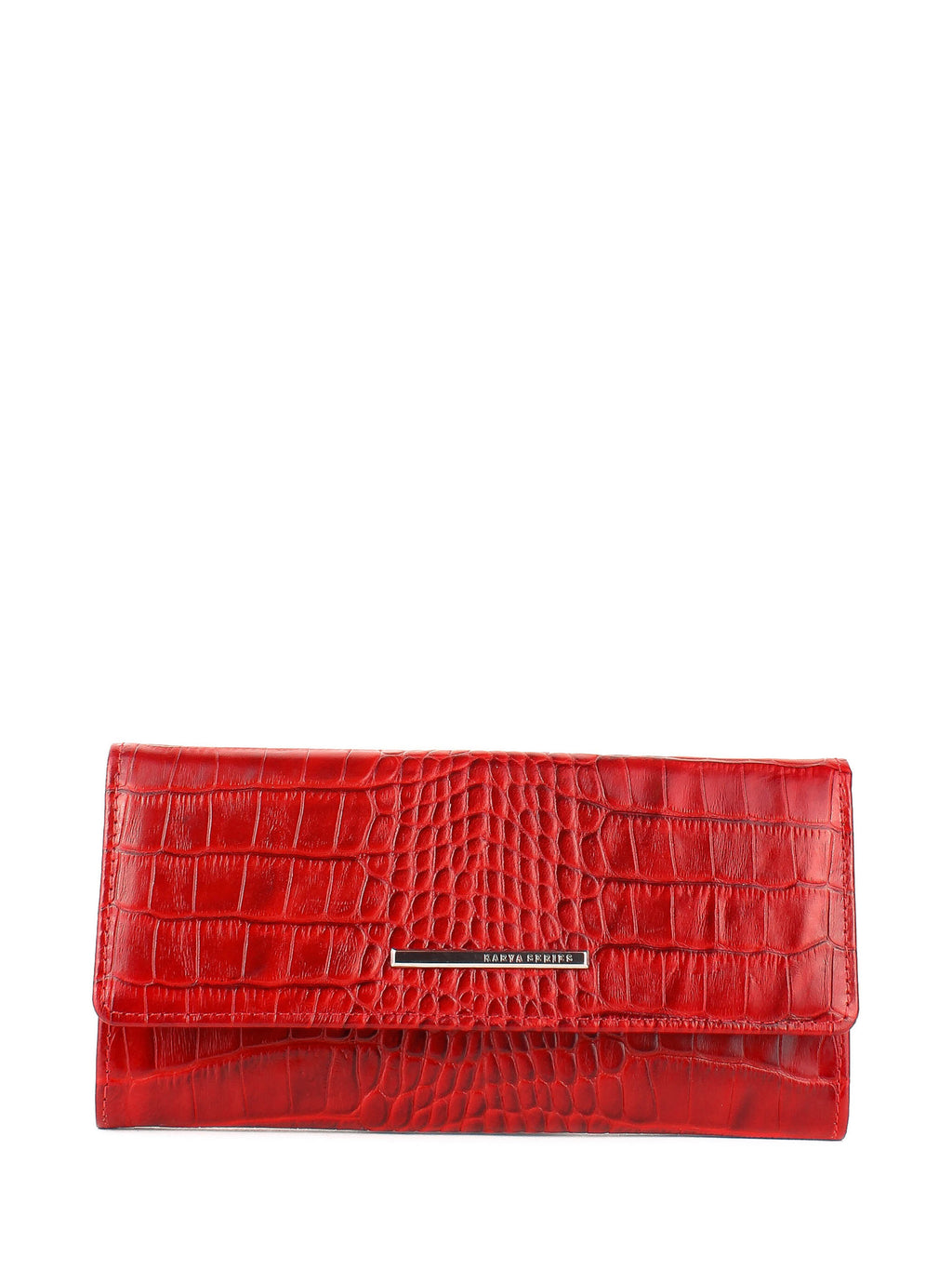Cartera de piel italiana Rojo 1191-018