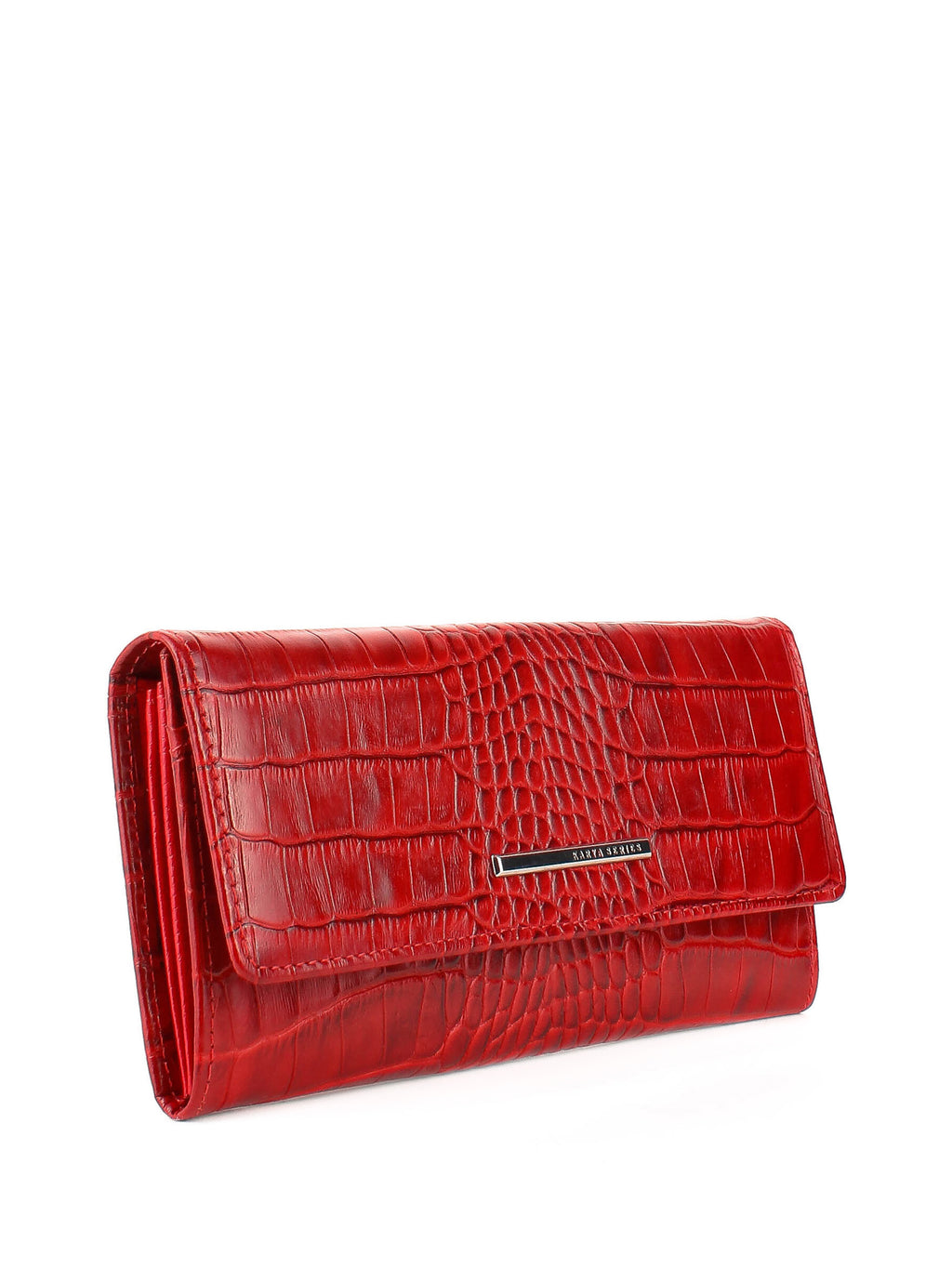 Cartera de piel italiana Rojo 1191-018