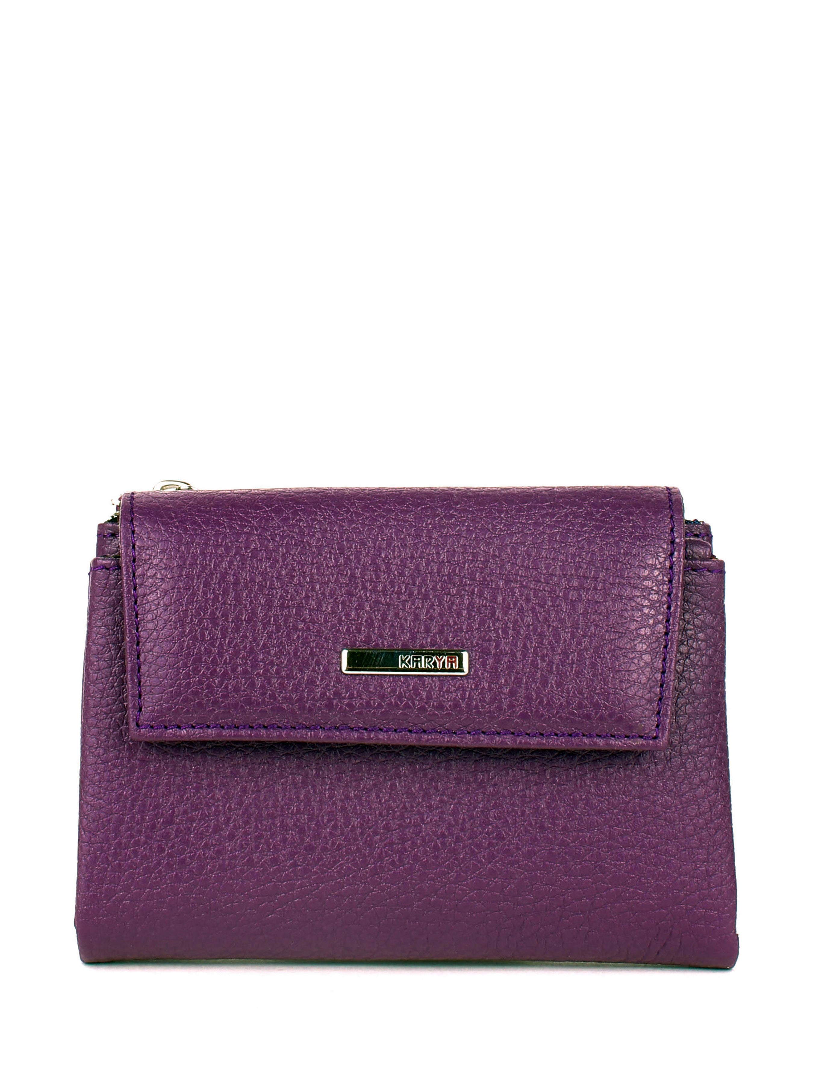 Cartera de piel italiana Morado 1205-242