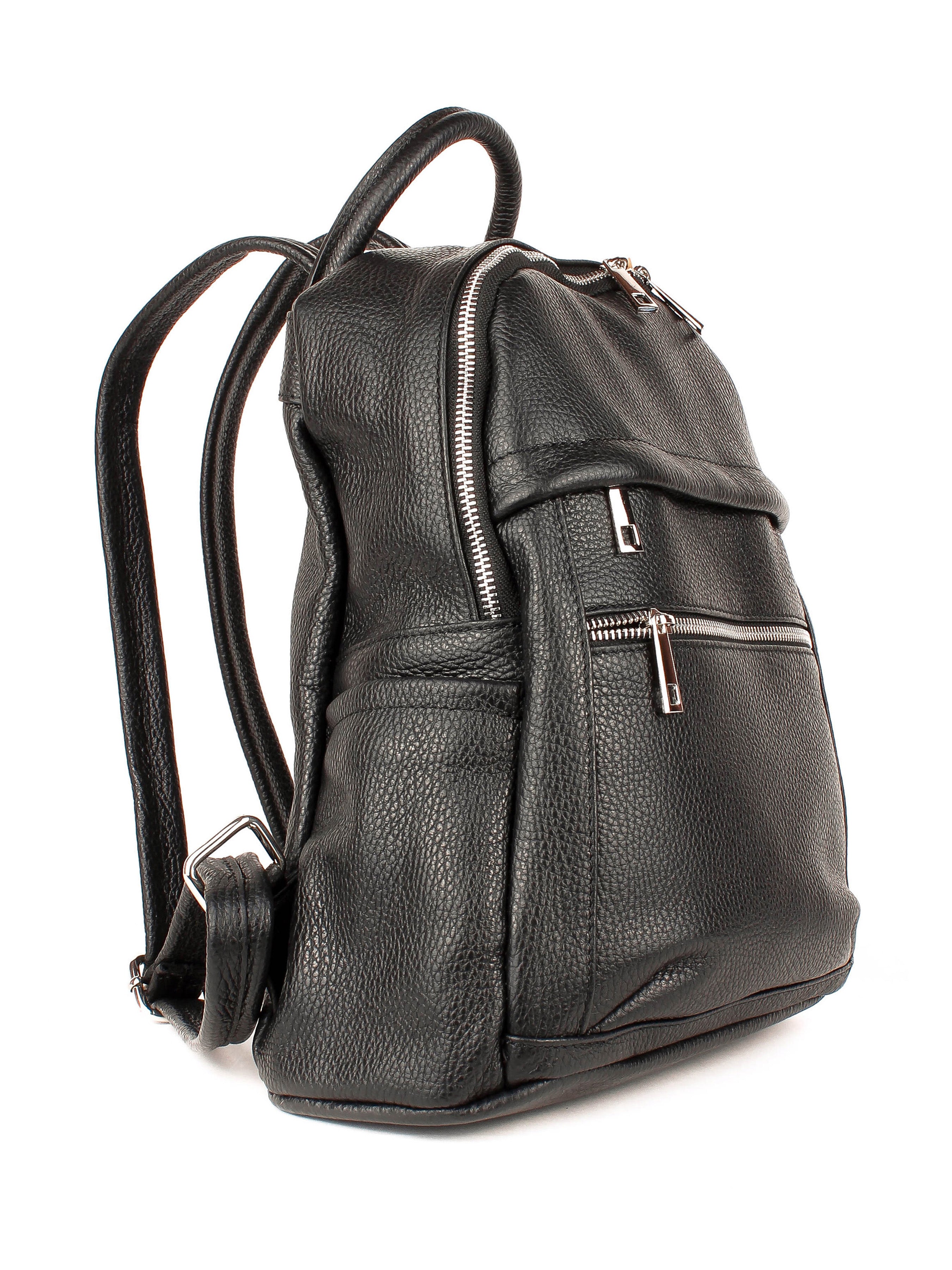 Mochila de piel italiana Negro 1299-05-32