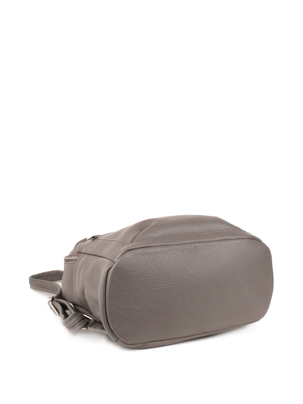 Mochila de piel italiana Gris, Beige 1299-98-32