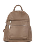 Mochila de piel italiana Gris, Marrón 1299-104-32