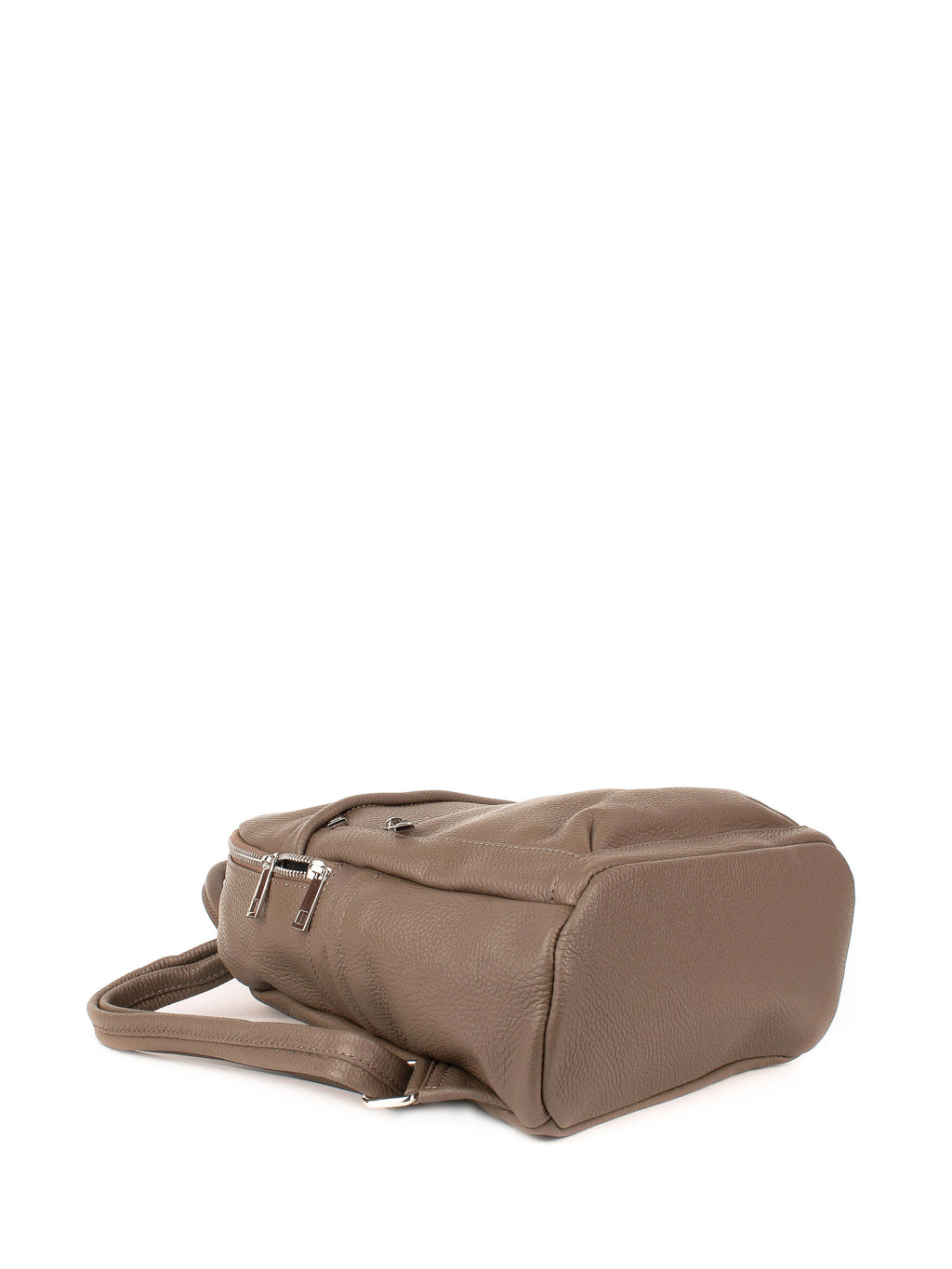 Mochila de piel italiana Gris, Marrón 1299-104-32