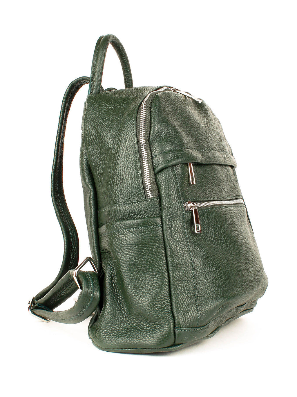 Mochila de piel italiana Verde 1299-64-32