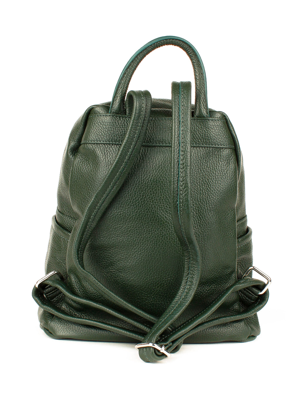Mochila de piel italiana Verde 1299-64-32
