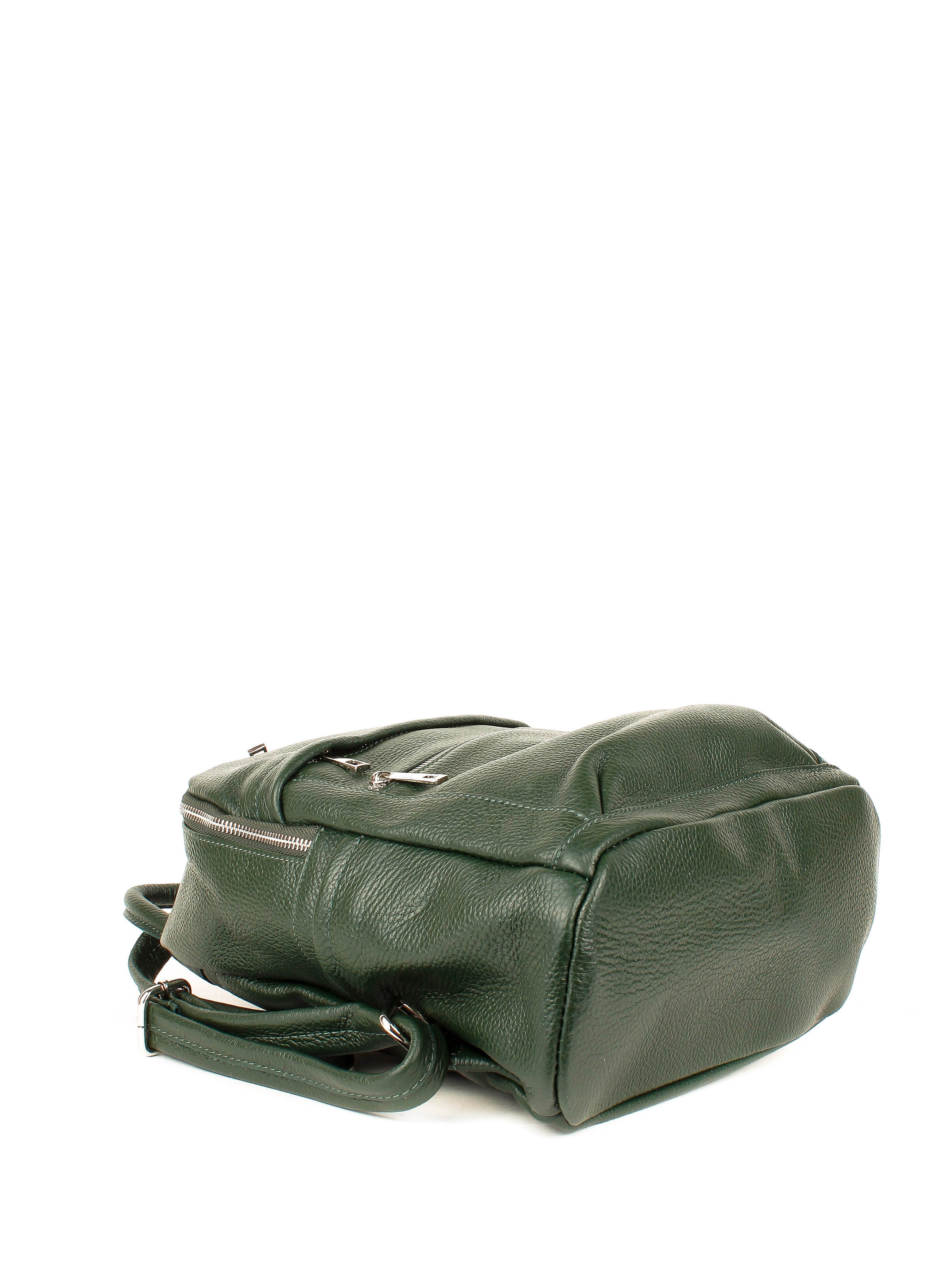 Mochila de piel italiana Verde 1299-64-32