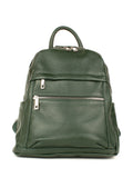 Mochila de piel italiana Verde 1299-64-32