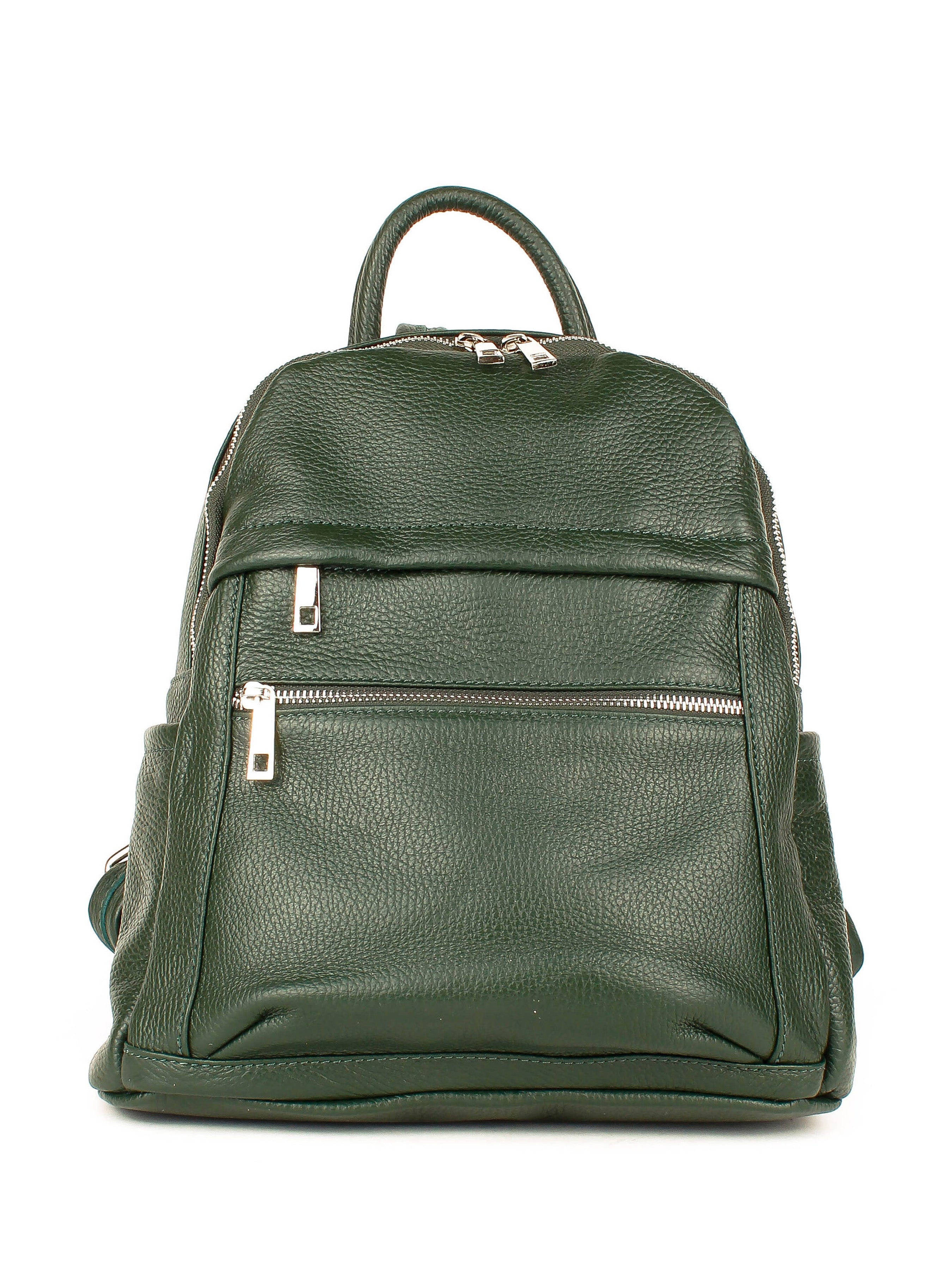 Mochila de piel italiana Verde 1299-64-32