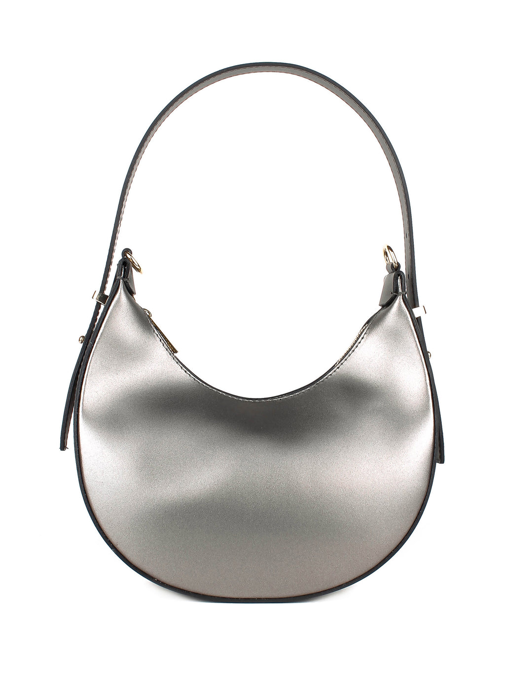 Bolso de hombro de piel italiana Metálico 3350-02-31