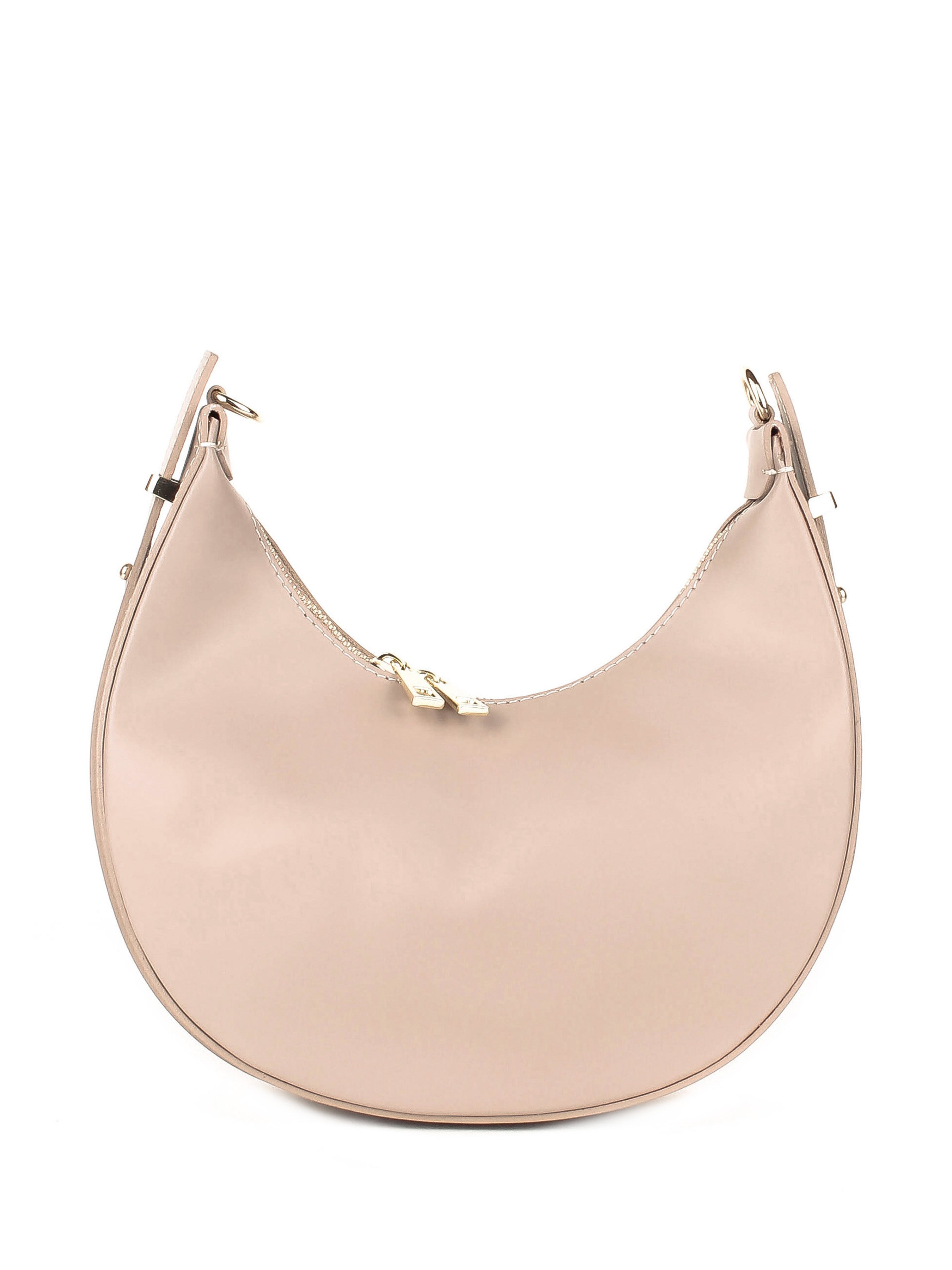 Bolso de hombro de piel italiana Gris 3350-52-31