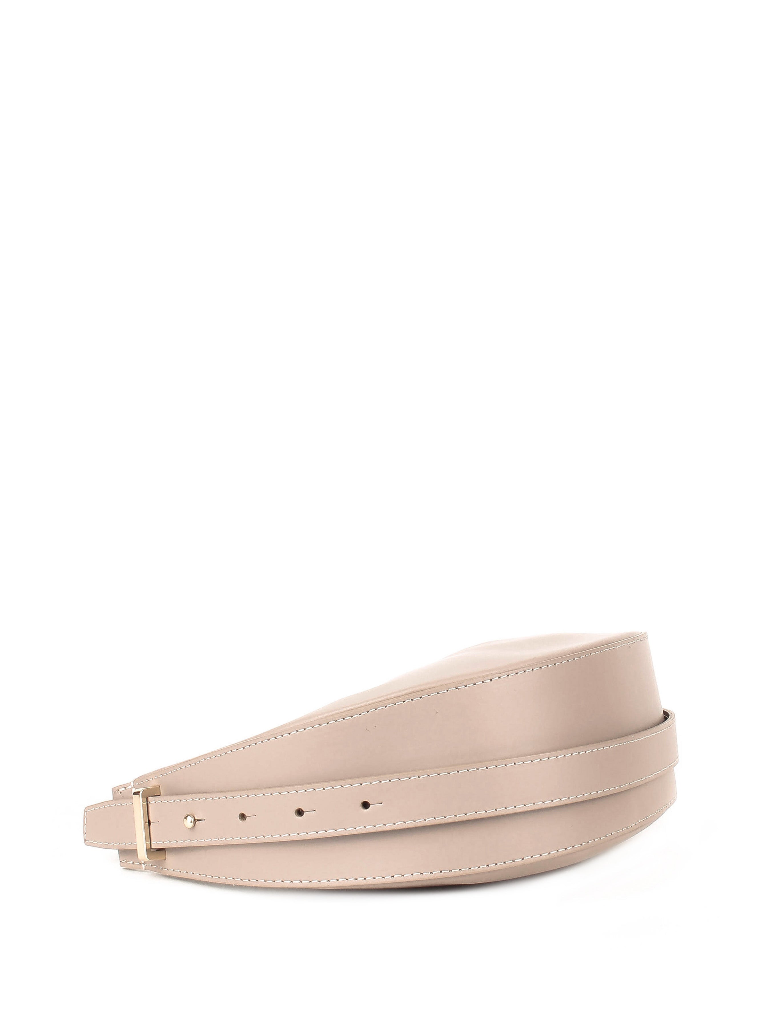 Bolso de hombro de piel italiana Gris 3350-52-31