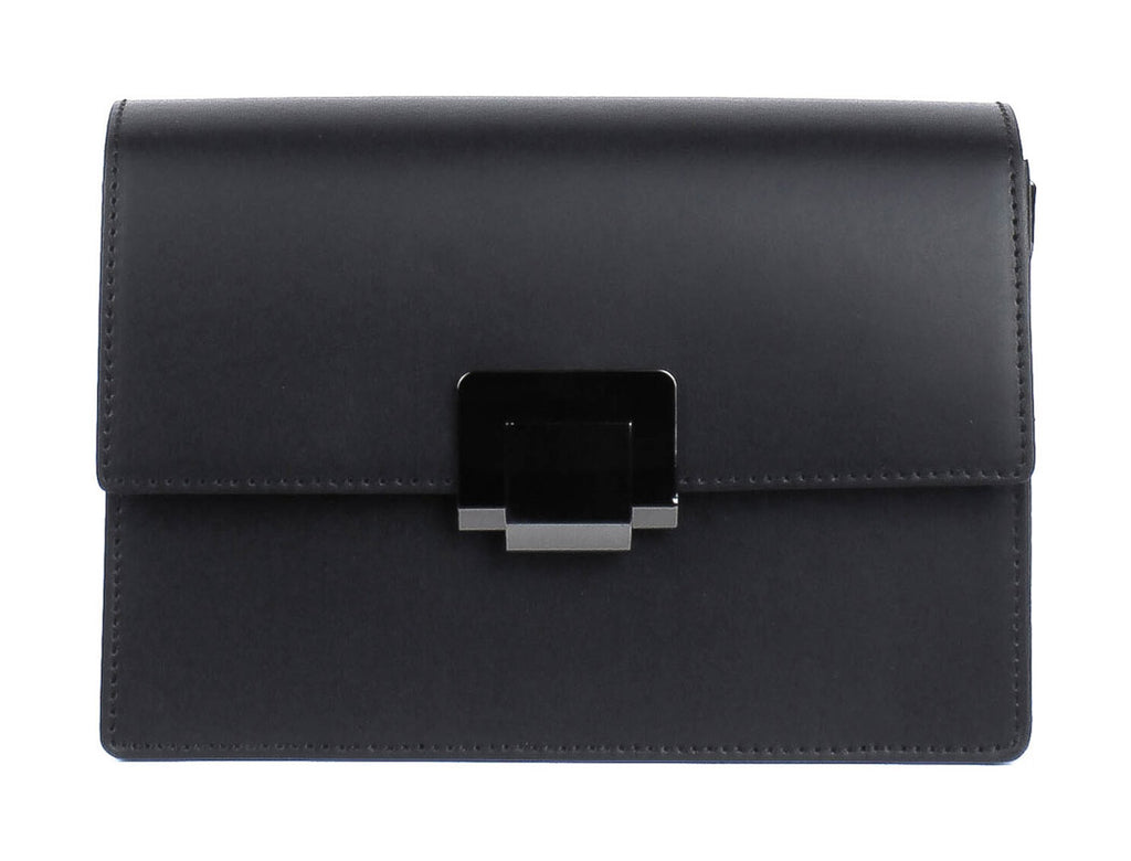 Bandolera de piel italiana Negro 4701-05-31