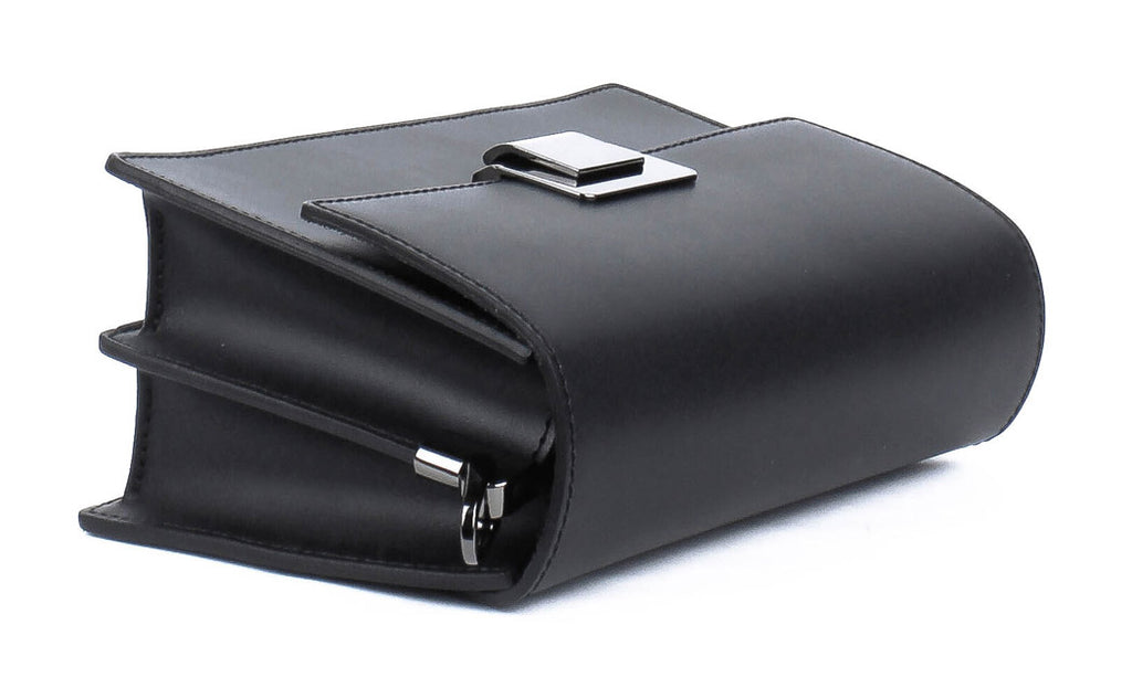 Bandolera de piel italiana Negro 4701-05-31