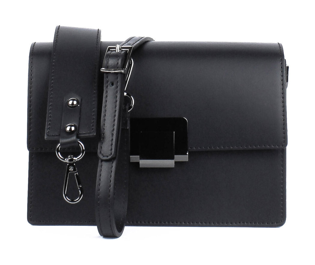 Bandolera de piel italiana Negro 4701-05-31