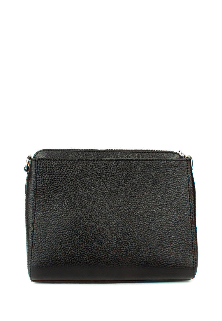 Bandolera de piel italiana Negro 1185-05-32