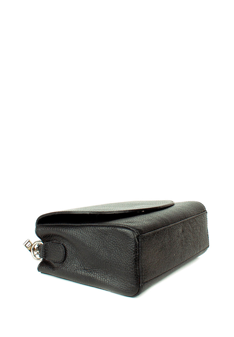 Bandolera de piel italiana Negro 1185-05-32