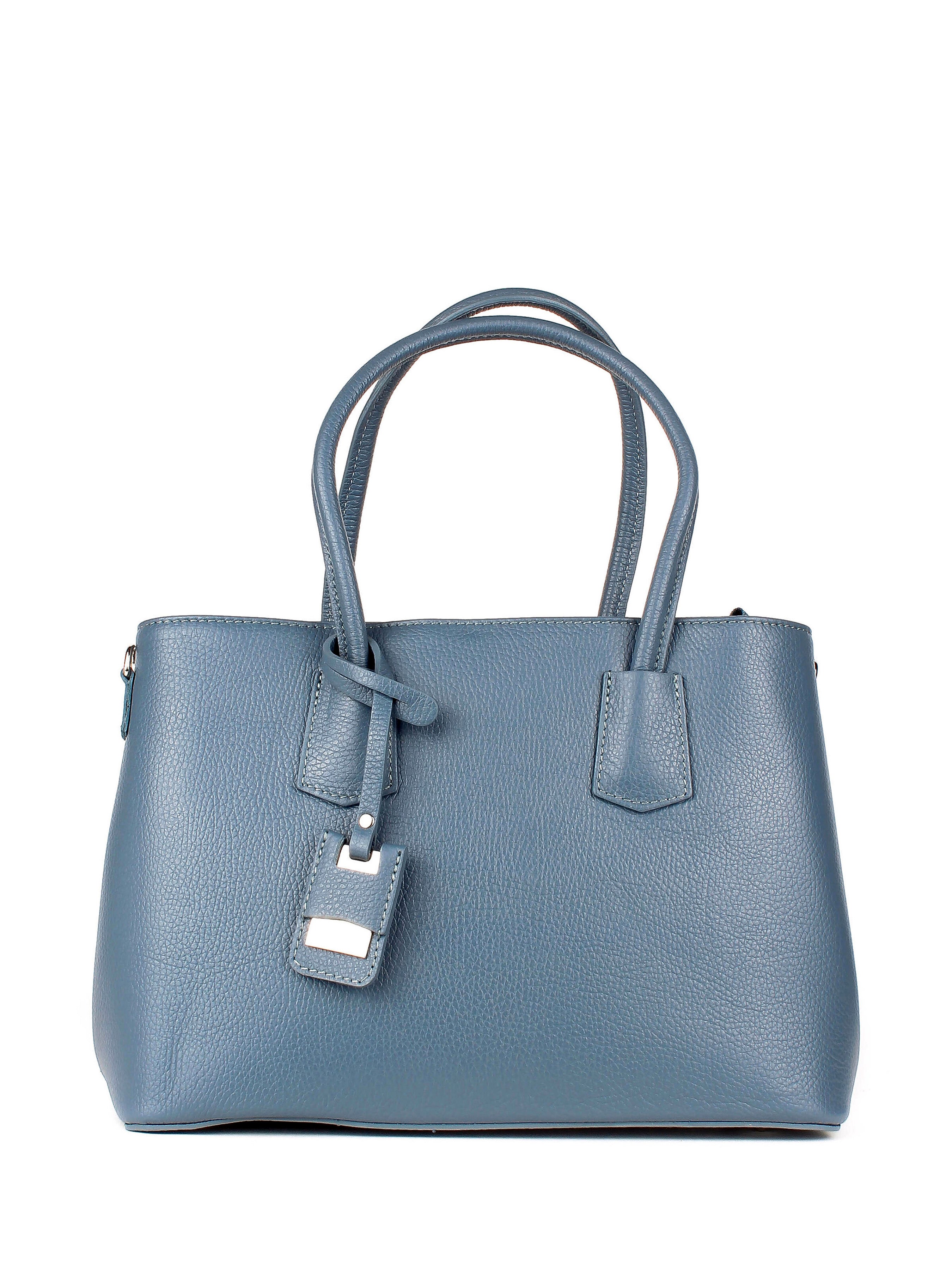 Bolso Tote de piel italiana Azul Oscuro 3443-97-32