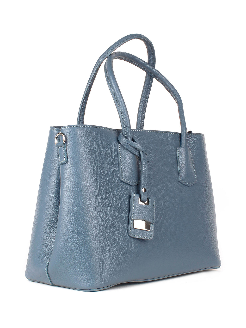Bolso Tote de piel italiana Azul Oscuro 3443-97-32