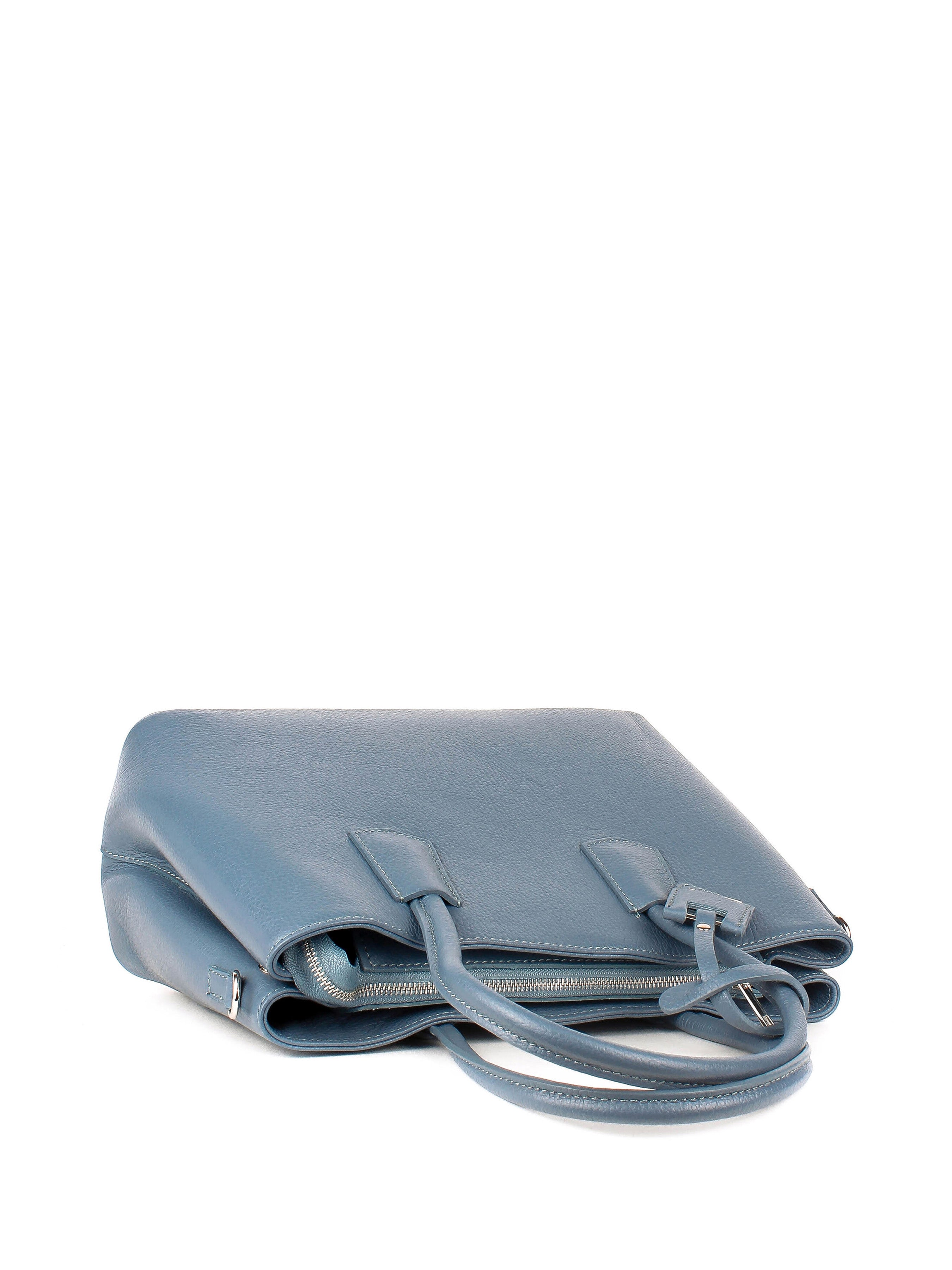 Bolso Tote de piel italiana Azul Oscuro 3443-97-32